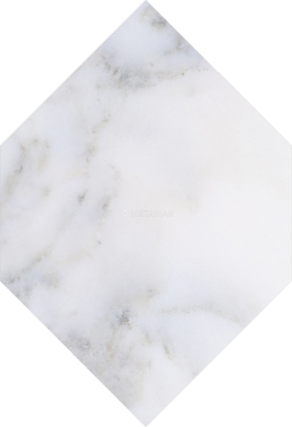 Calacatta Vida Convex Hexagon Marble Tile - Metamar Marble