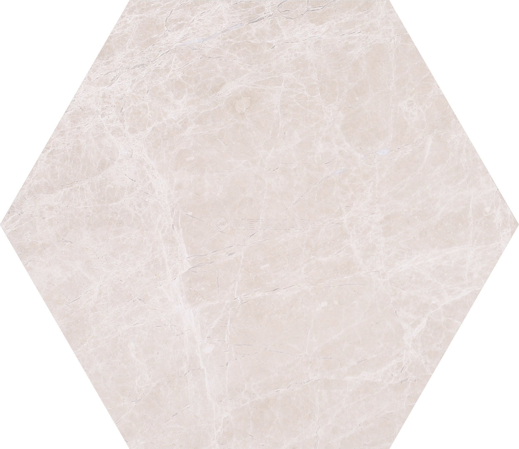Bianco Crema Hexagon 10'' Tile