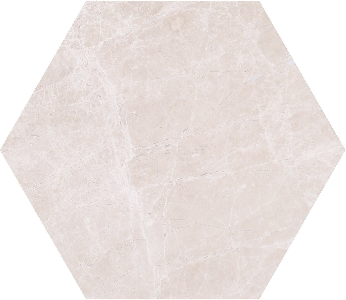 Bianco Crema Hexagon 8&#39;&#39; Tile