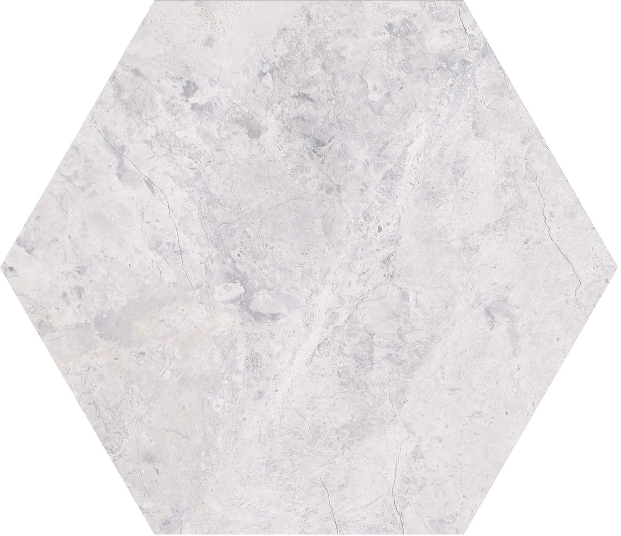 Tundra Grey Hexagon 8'' Tile