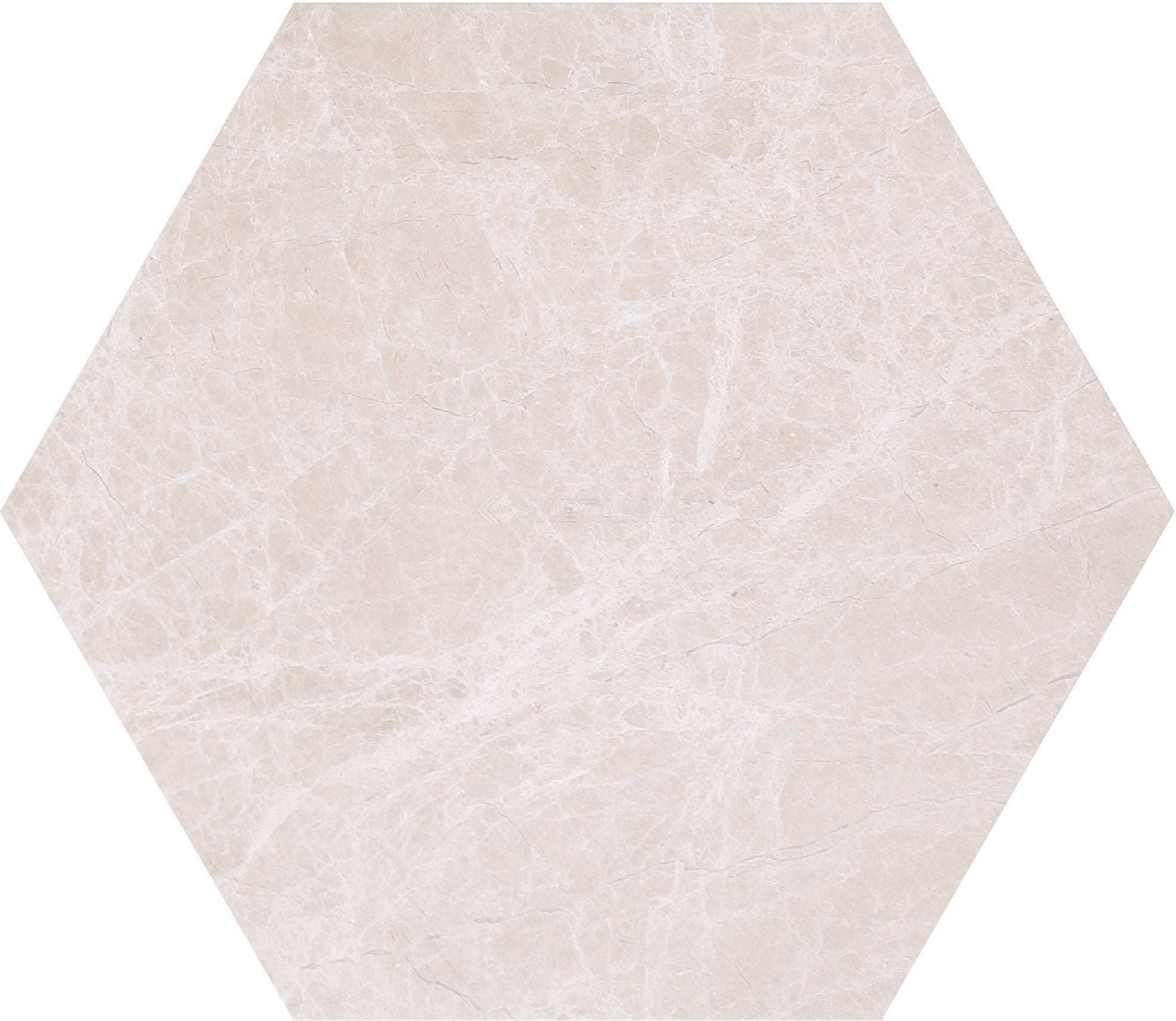 Bianco Crema Hexagon 8'' Tile