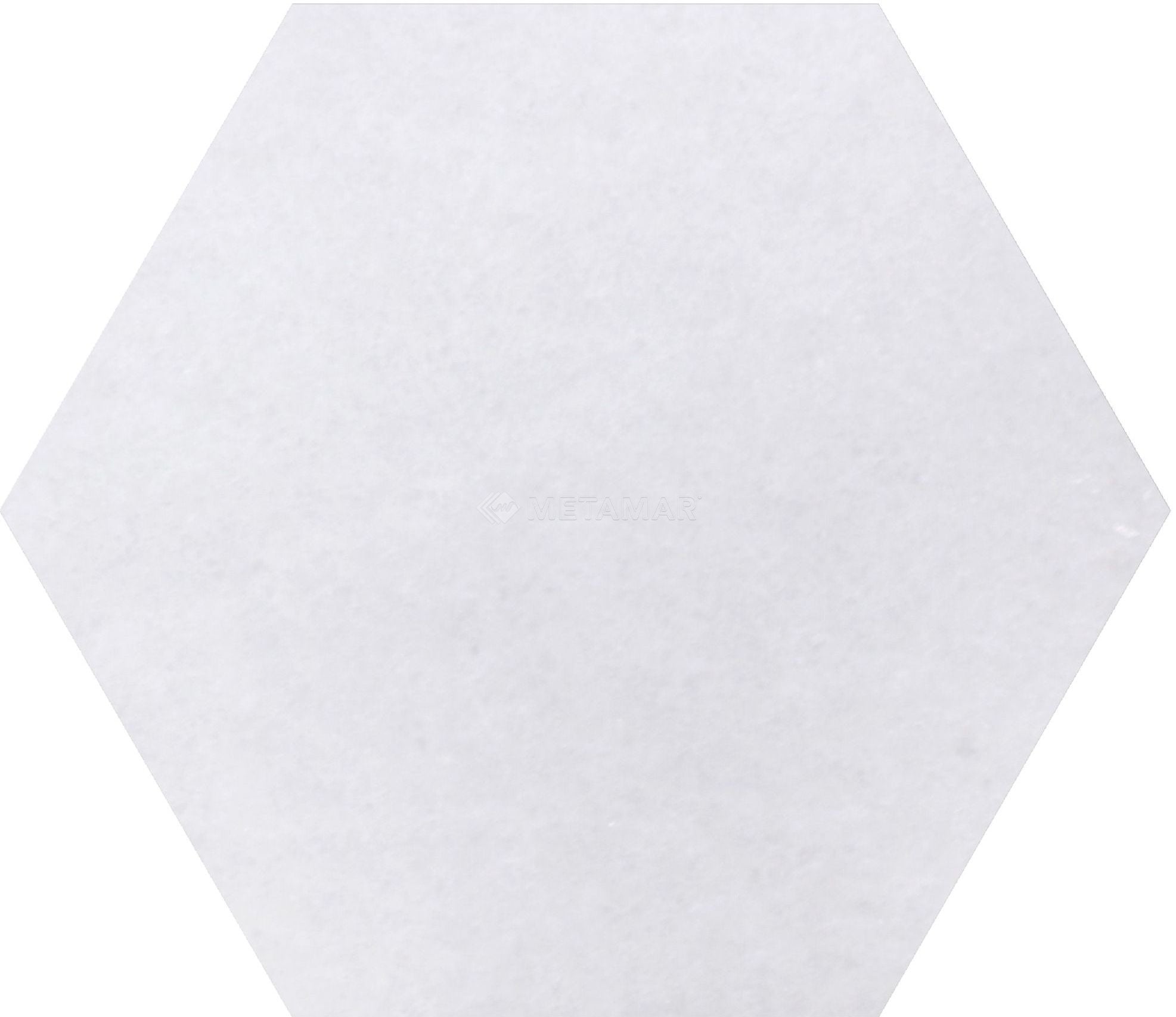 Bianco Neve Hexagon 8'' Tile