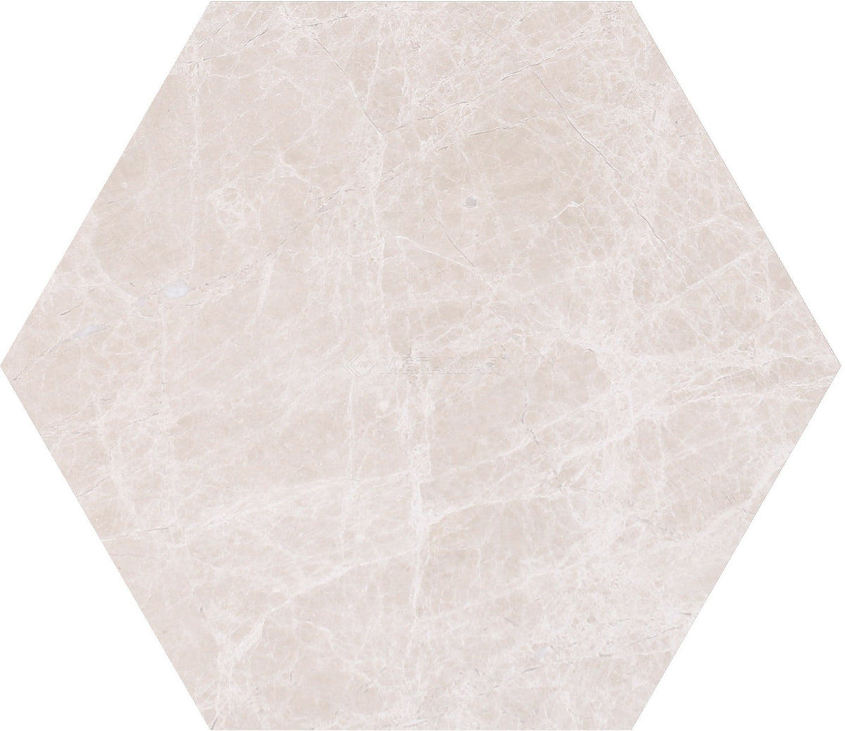 Bianco Crema Hexagon 8&#39;&#39; Tile