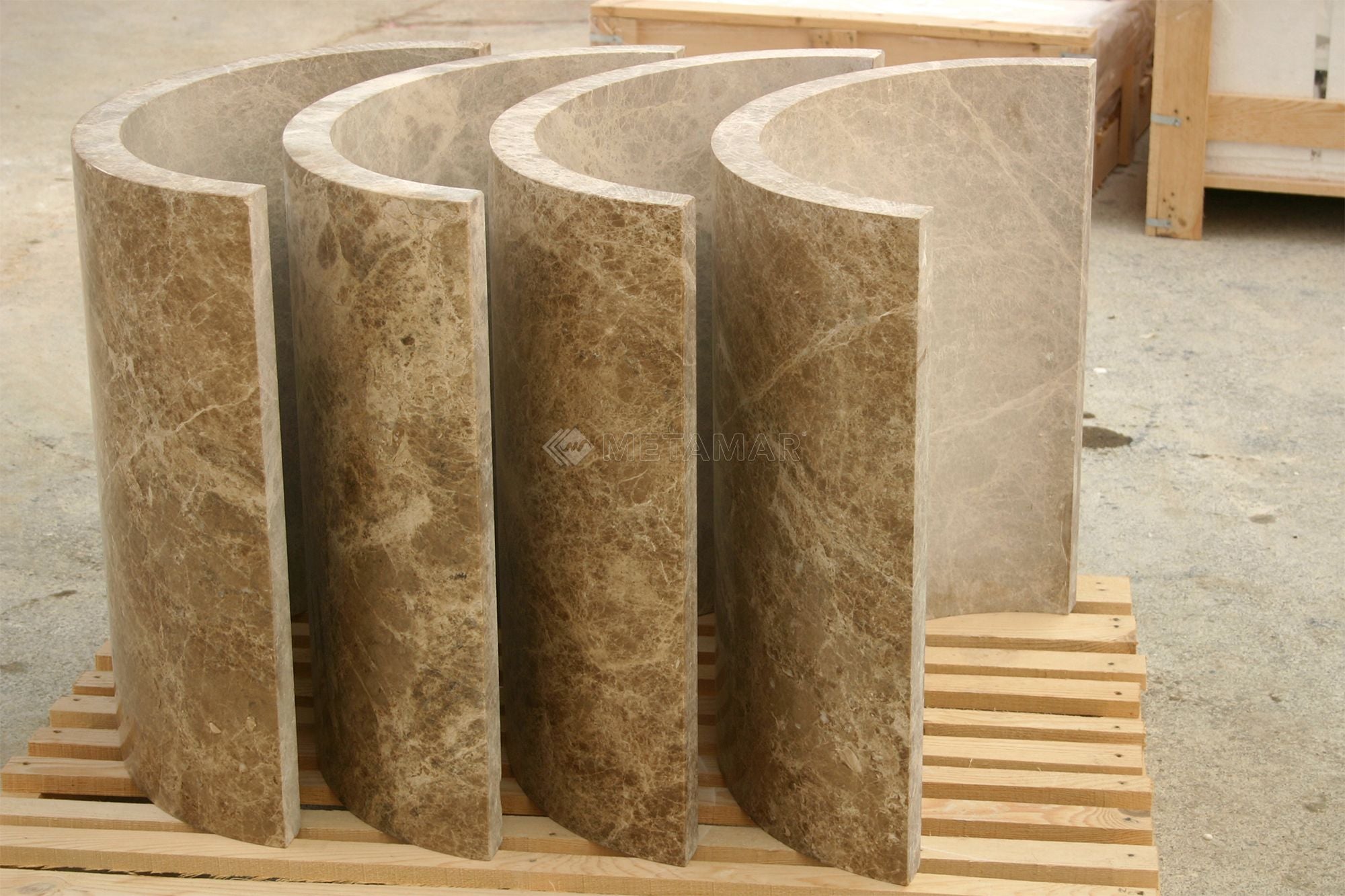 Natural Stone Shell - Metamar Marble