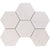 Bianco Dolomiti Hexagon 5'' Mosaic