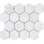 Bianco Carrara Hexagon 3'' Mosaic Mosaic Metamar Marble
