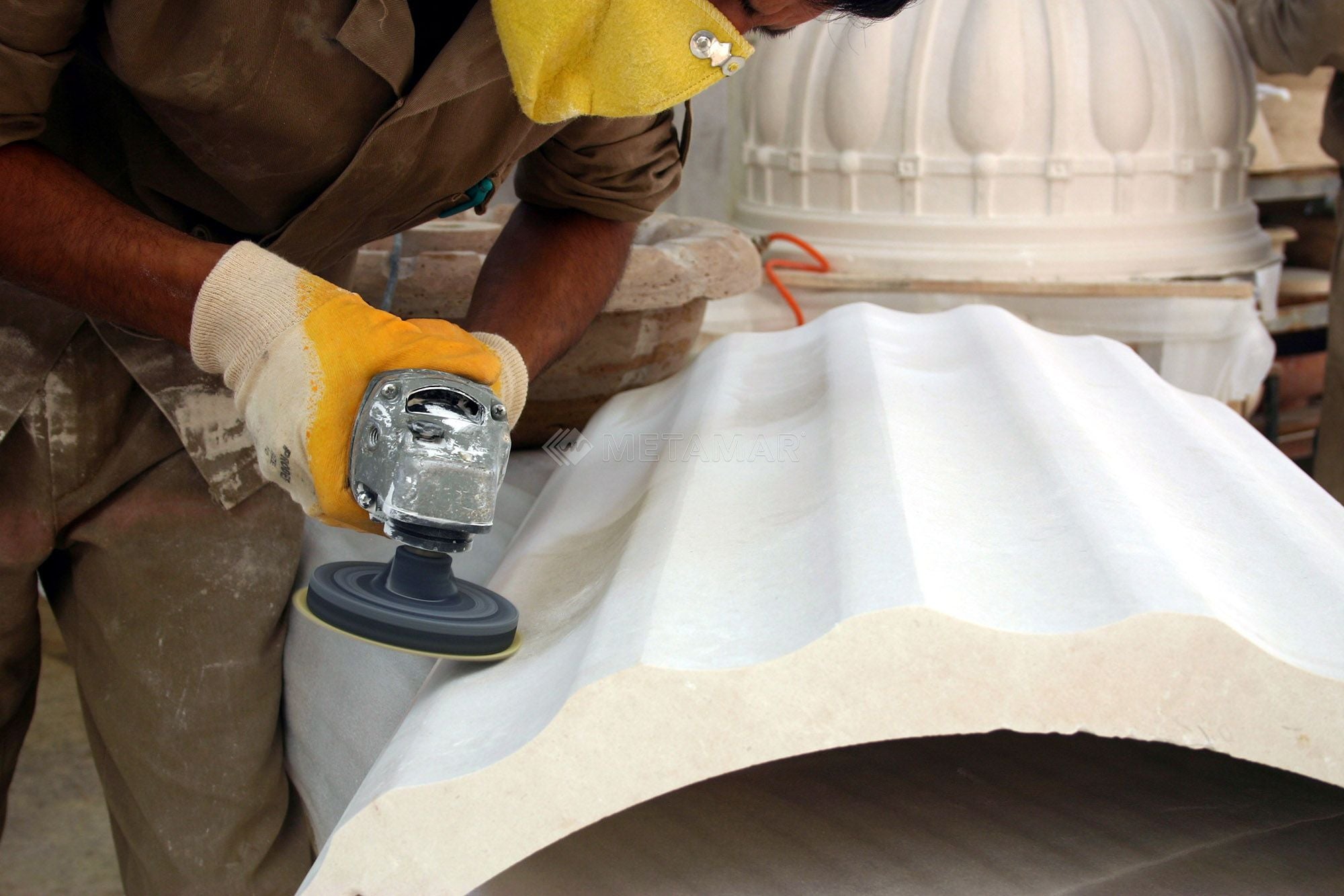 Natural Stone Shell - Metamar Marble