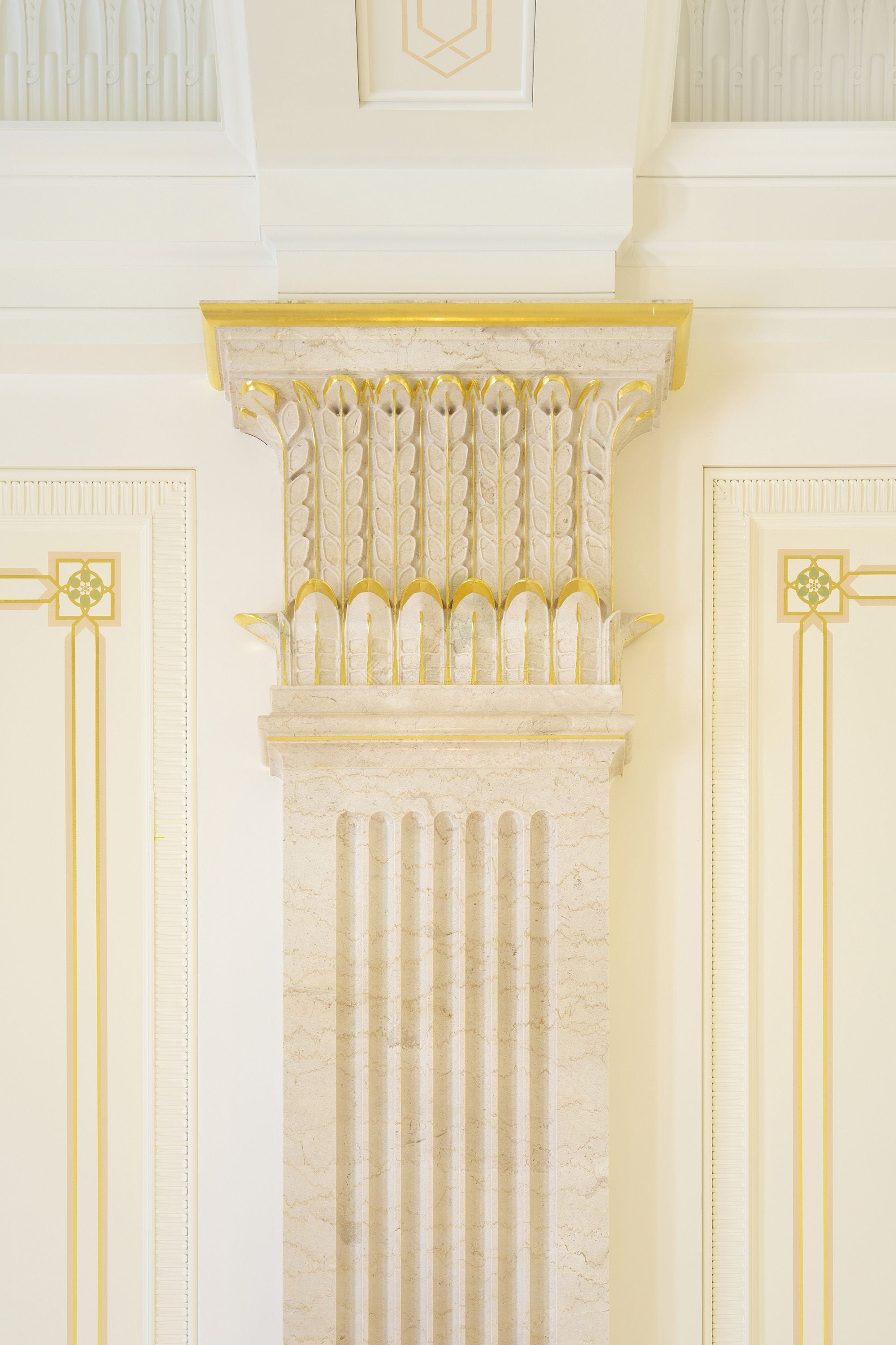 Natural Stone Column - Metamar Marble