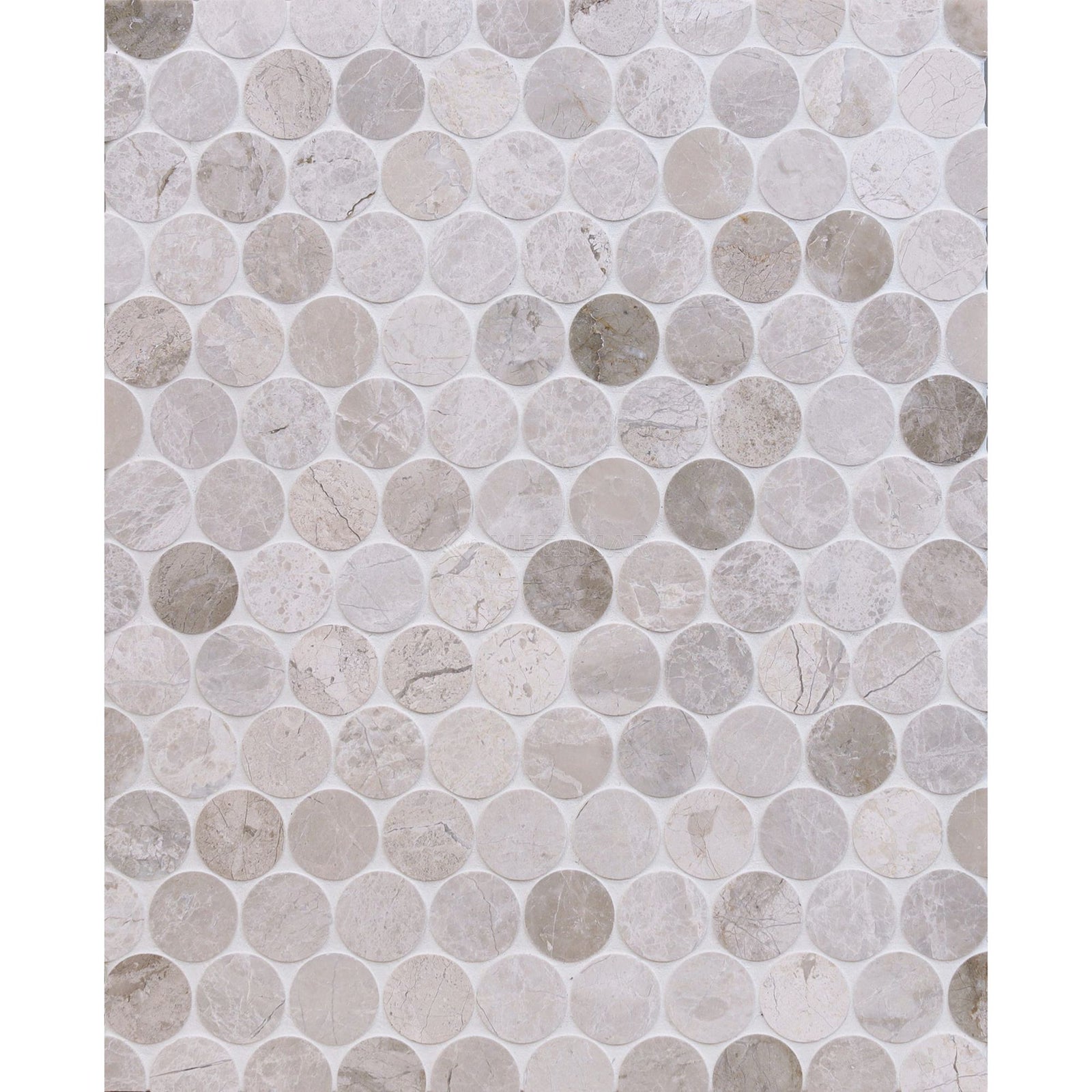 Papillon & Kalahari Penny Round Mosaic