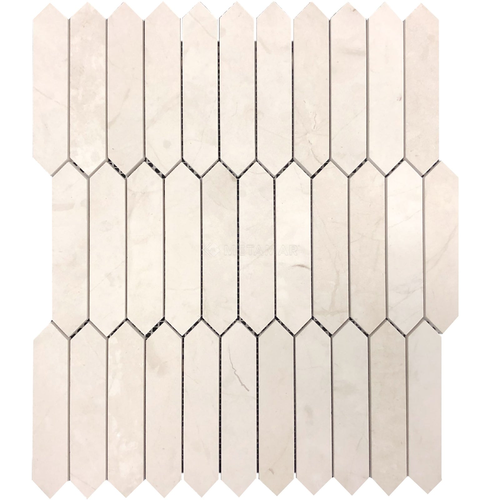 Aero Cream Picket 1''x4'' Mosaic