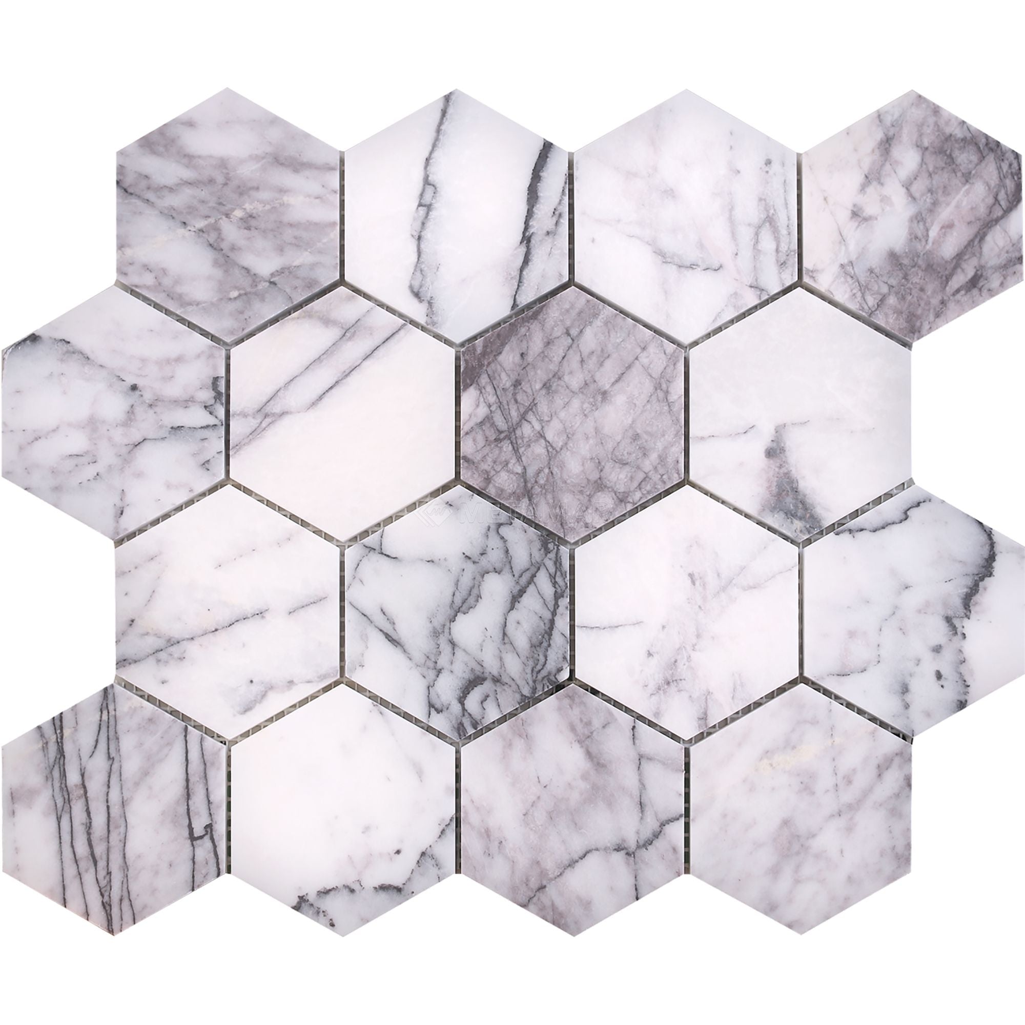Lilac Hexagon 3'' Mosaic