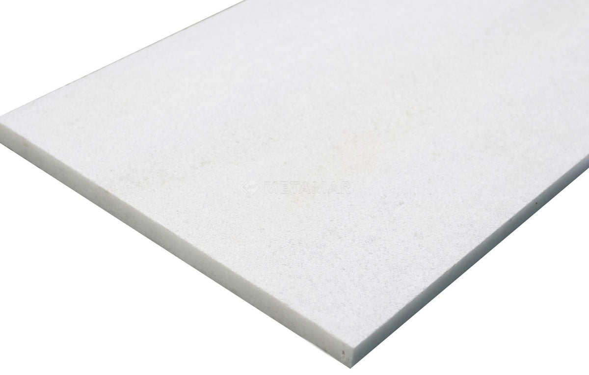 Bianco Neve Deco Fine Sandblasted Tile