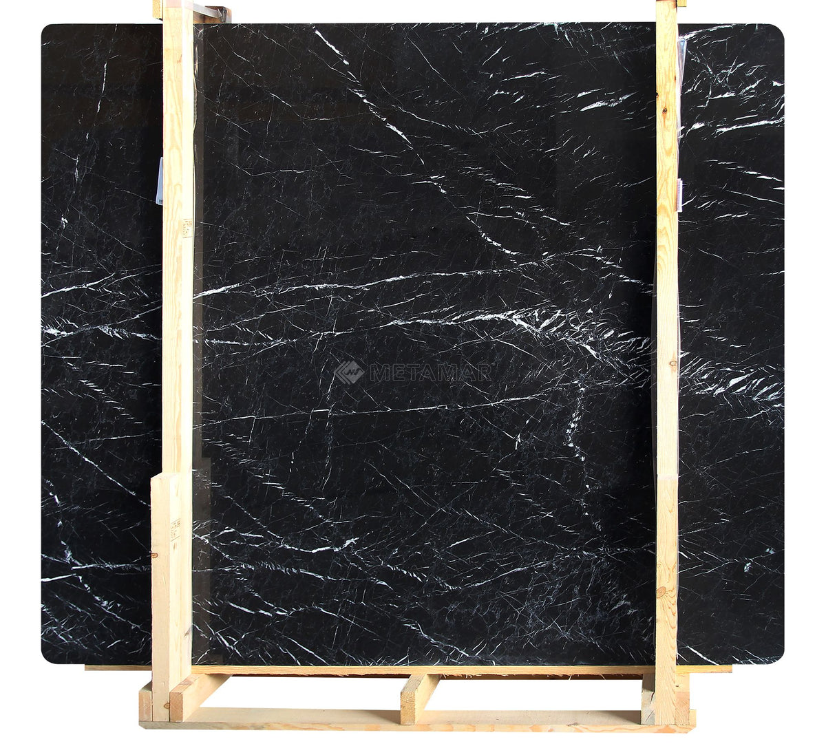 Caspian Black Slab Slab Metamar Marble