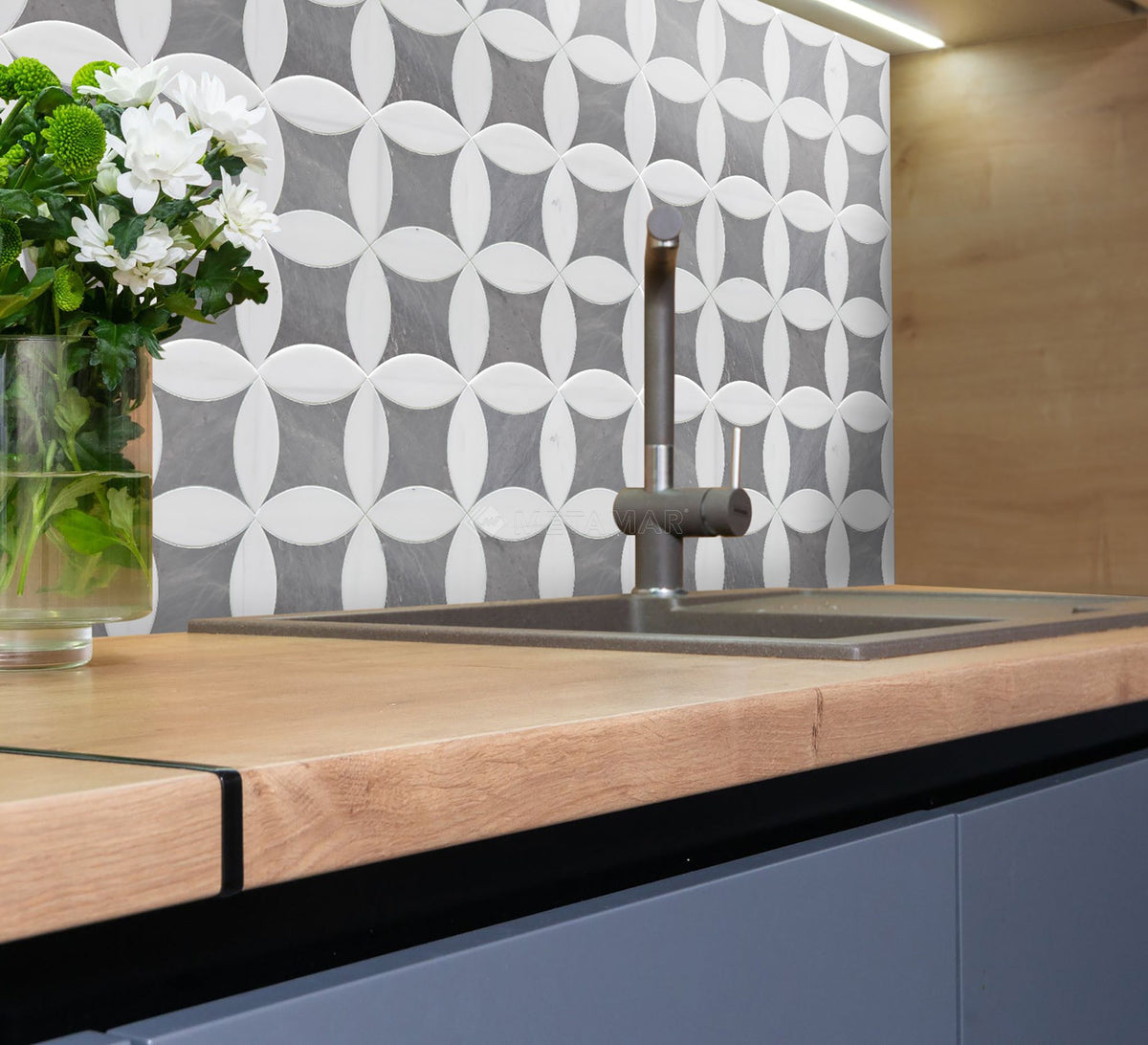 Bianco Dolomiti &amp; Earth Grey Diadora Mosaic