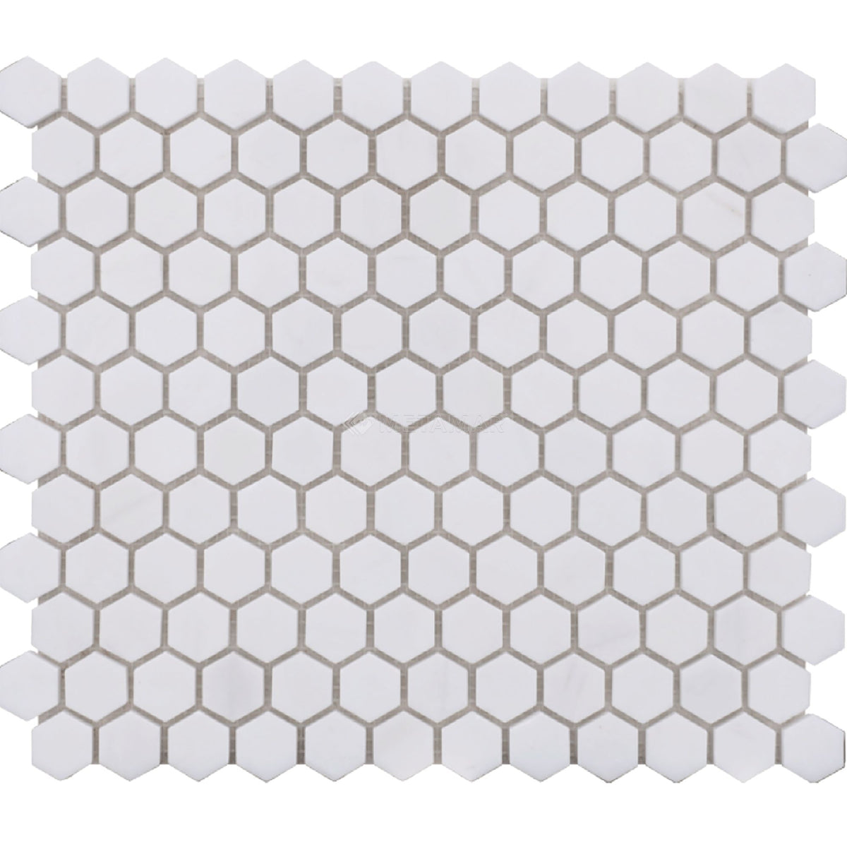 Bianco Dolomiti Hexagon 1&#39;&#39; Mosaic