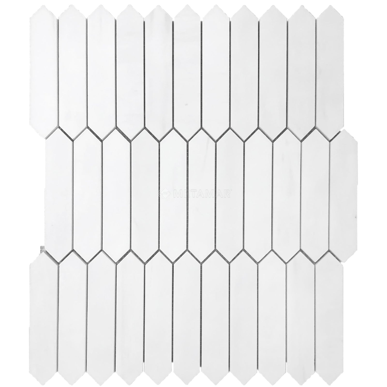 Bianco Dolomiti Picket 1''x4'' Mosaic