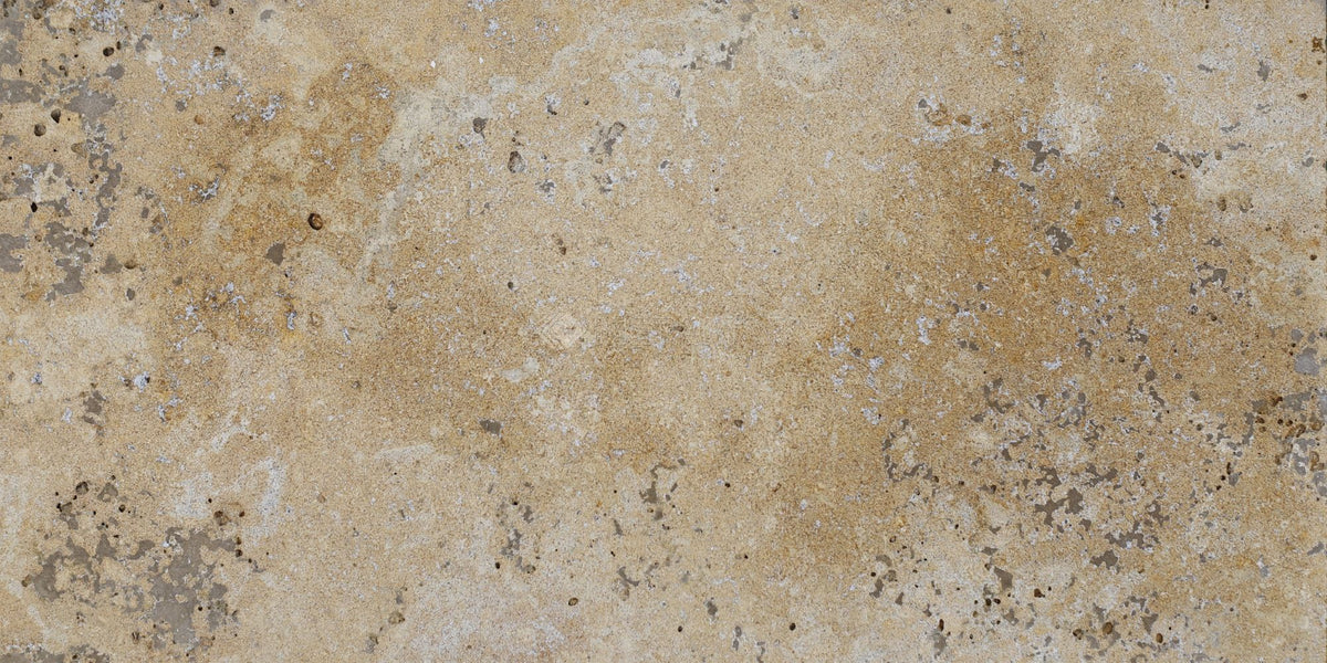 Gold Travertine CC Fine Sandblasted Tile