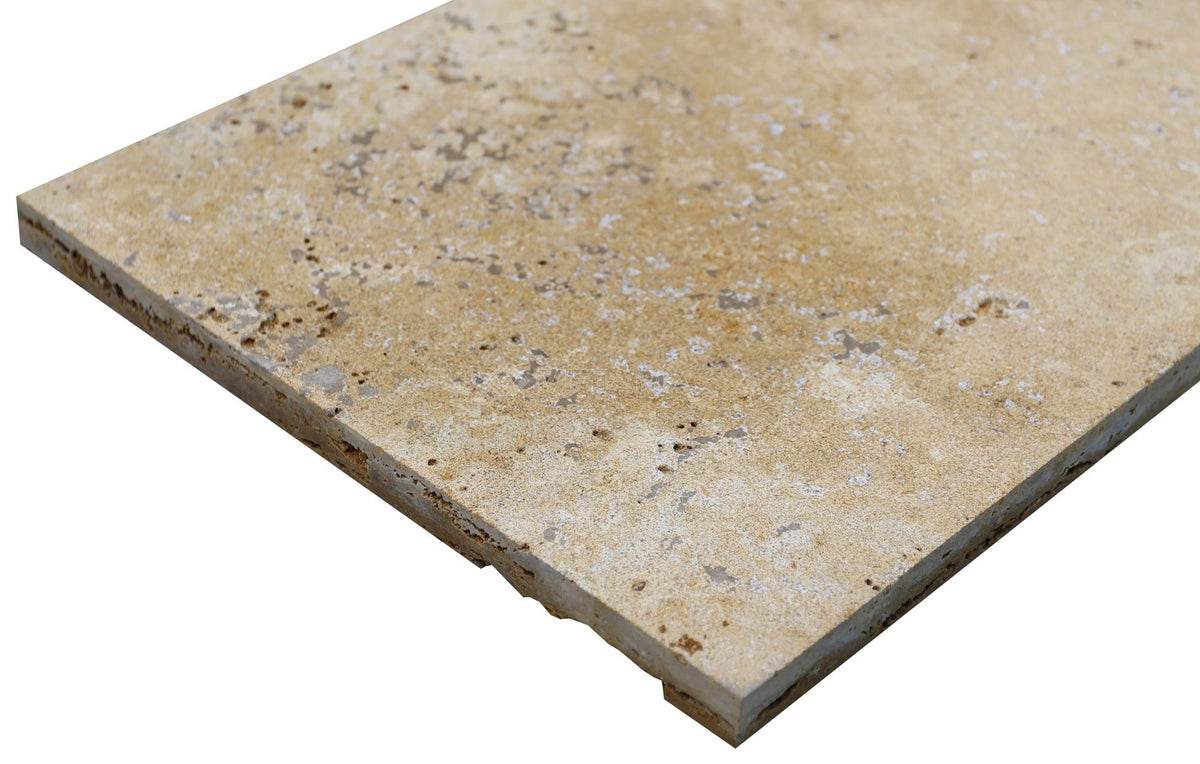 Gold Travertine CC Fine Sandblasted Tile