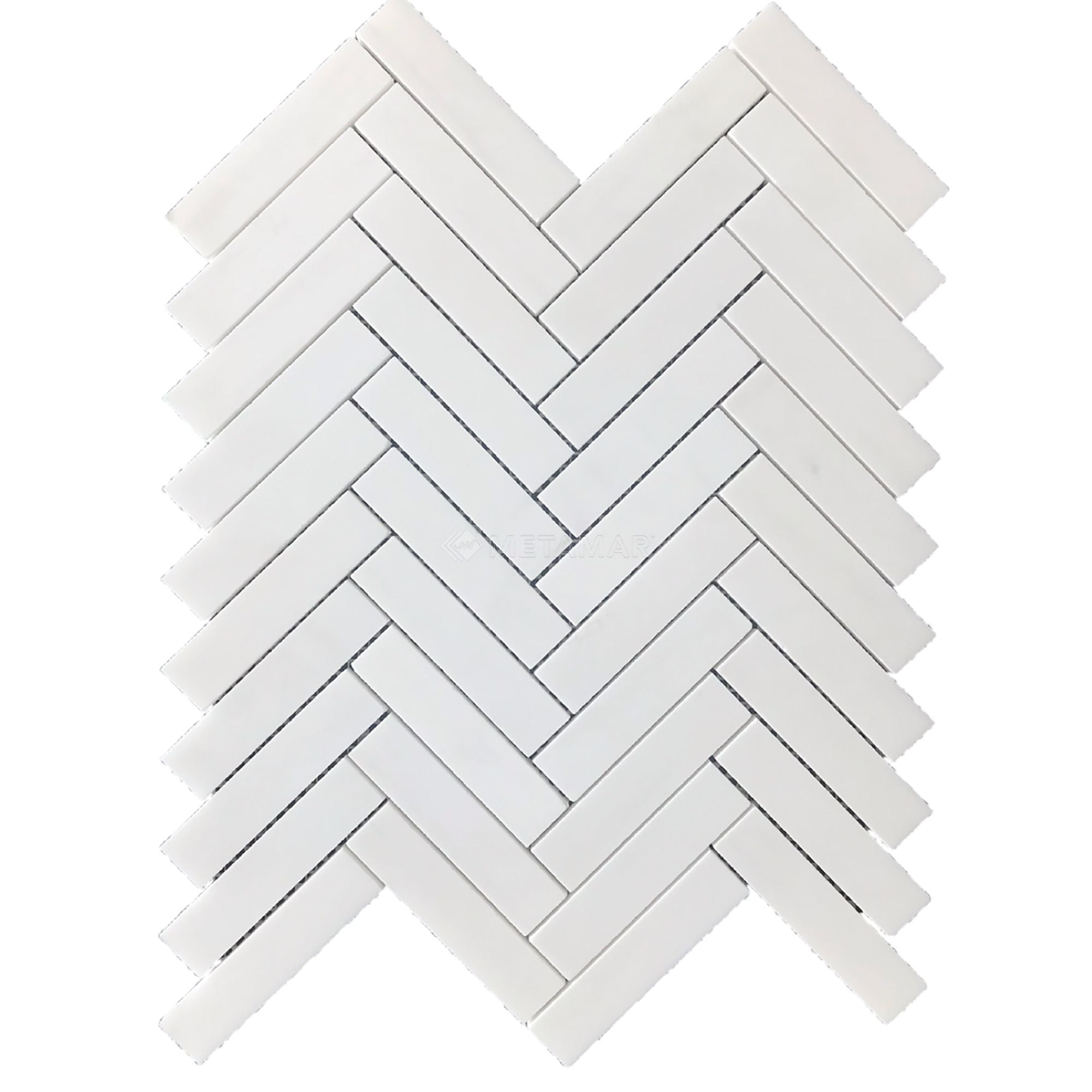 Bianco Dolomiti Herringbone 1''x4'' Mosaic