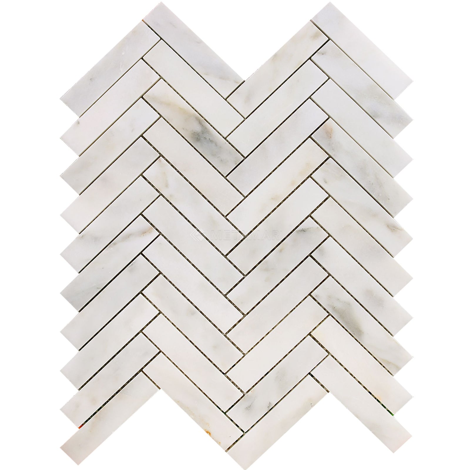 Calacatta Vida Herringbone 1''x4'' Mosaic