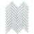 Bianco Neve Herringbone 1''x4'' Mosaic