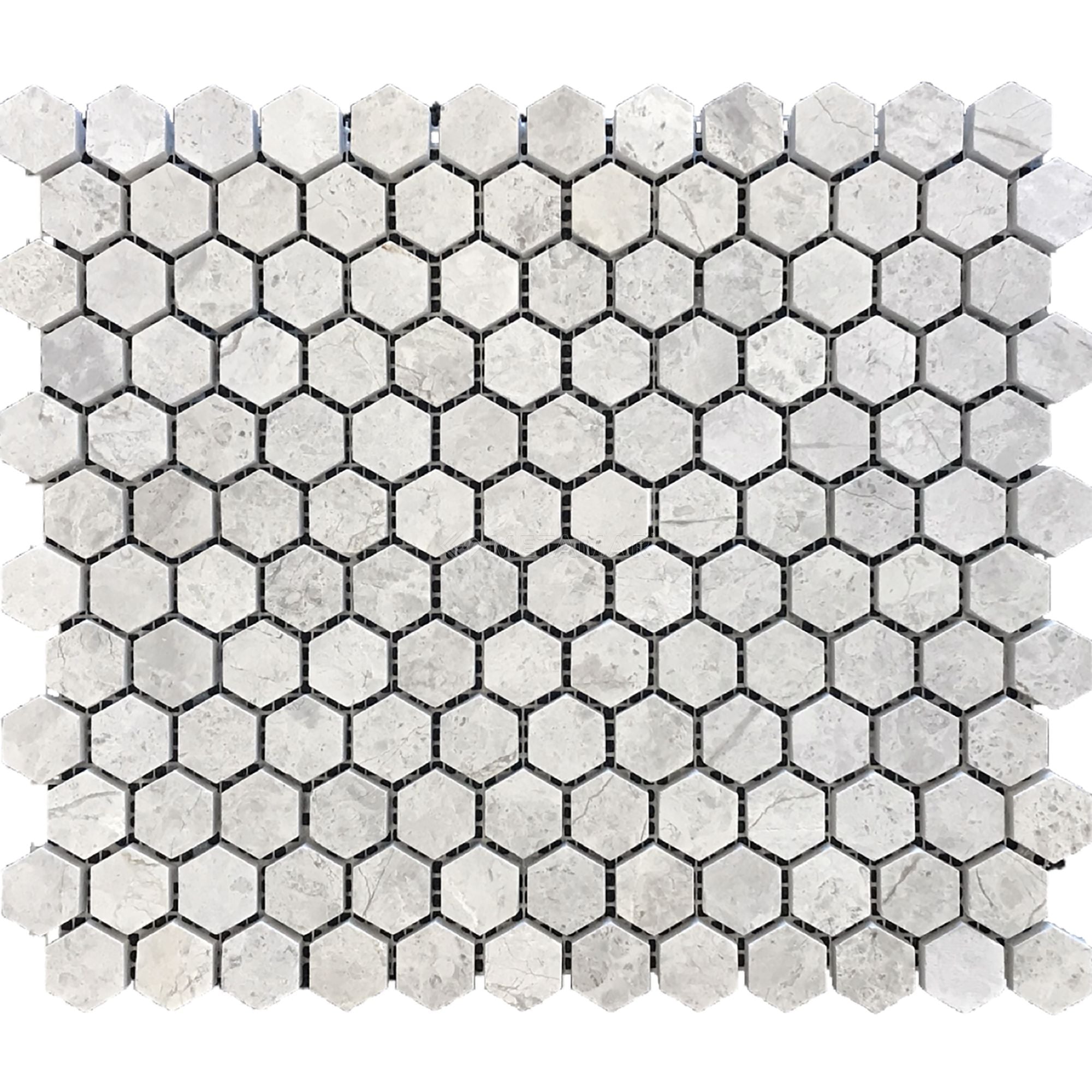 Tundra Grey Hexagon 1'' Mosaic
