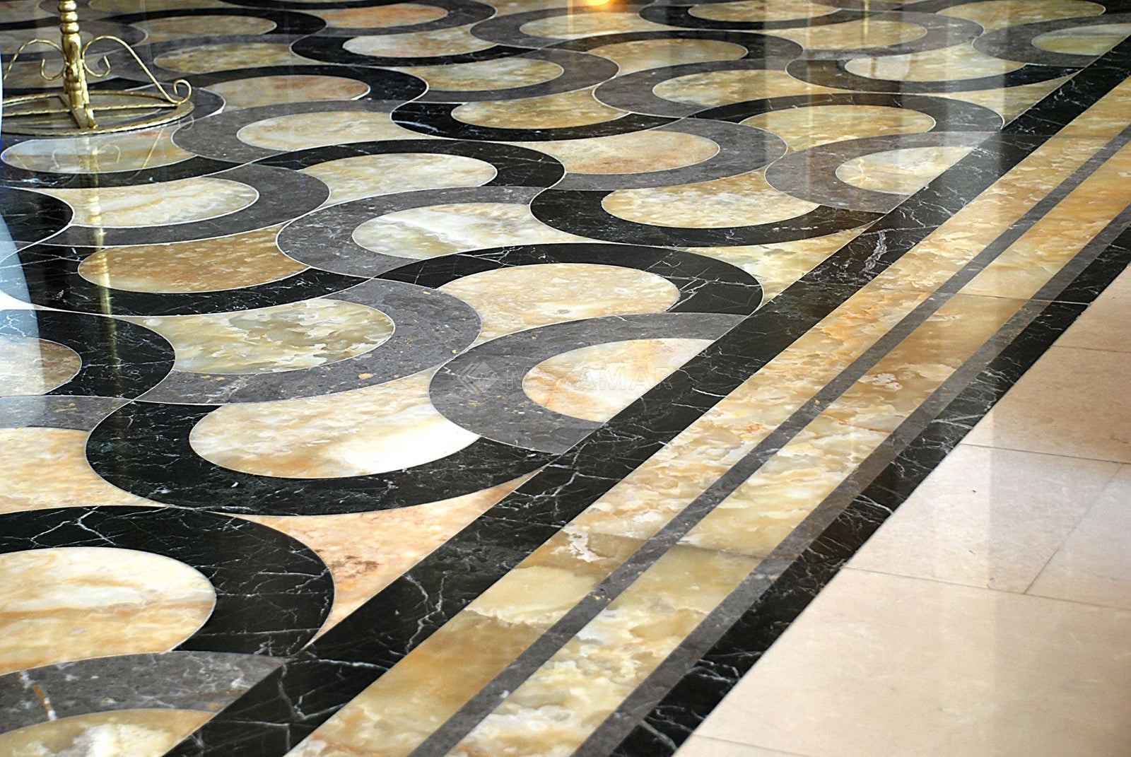 Natural Stone Waterjet Flooring